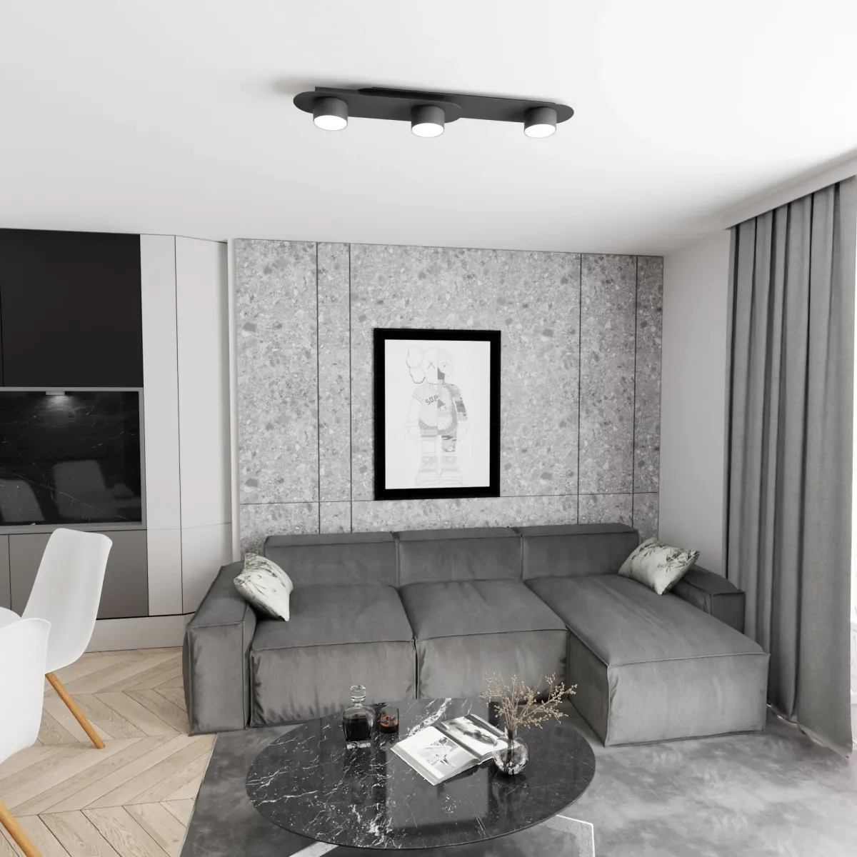 Lampa sufitowa STILO 3 BL EMIBIG