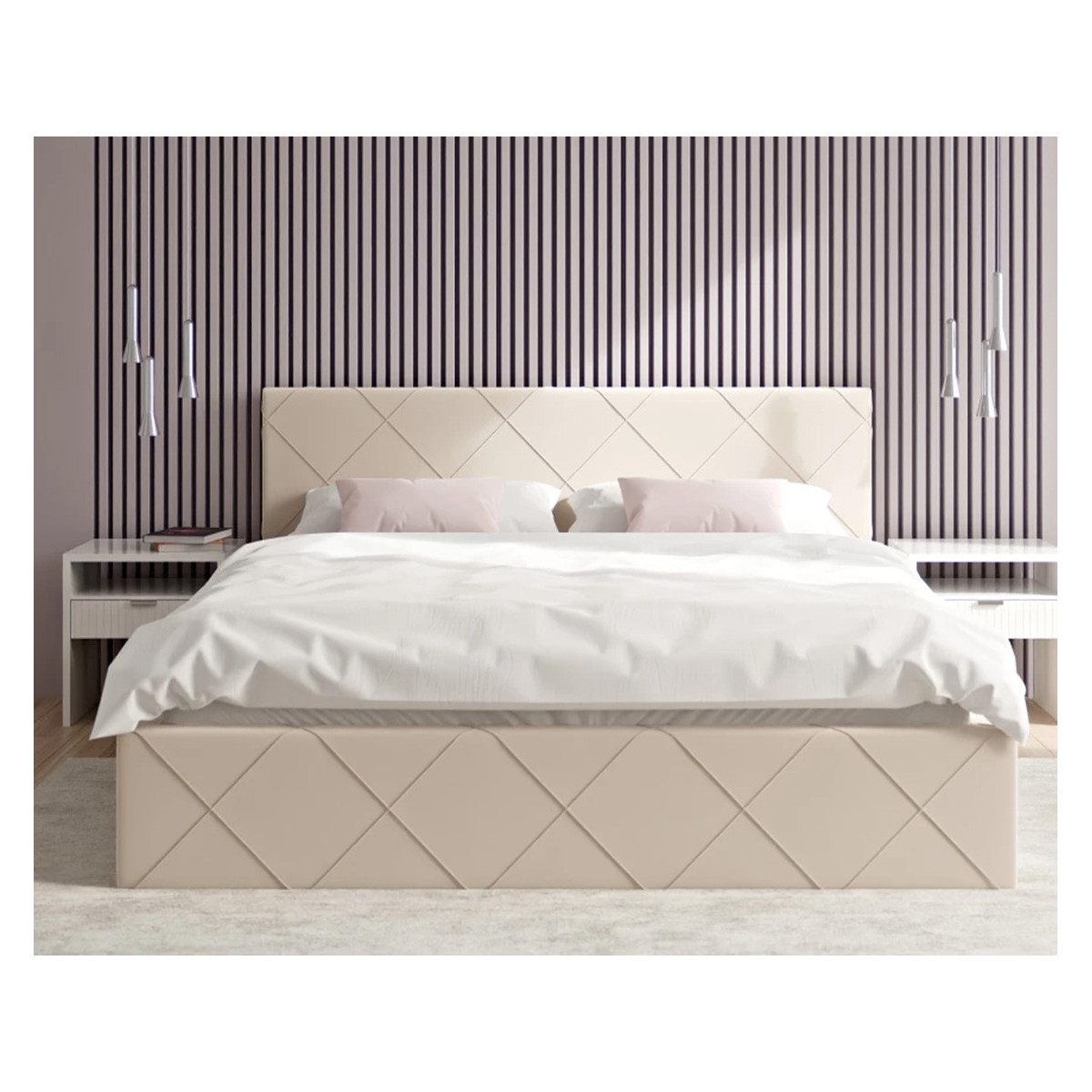 Łóżko tapicerowane CARO FDM podnoszone