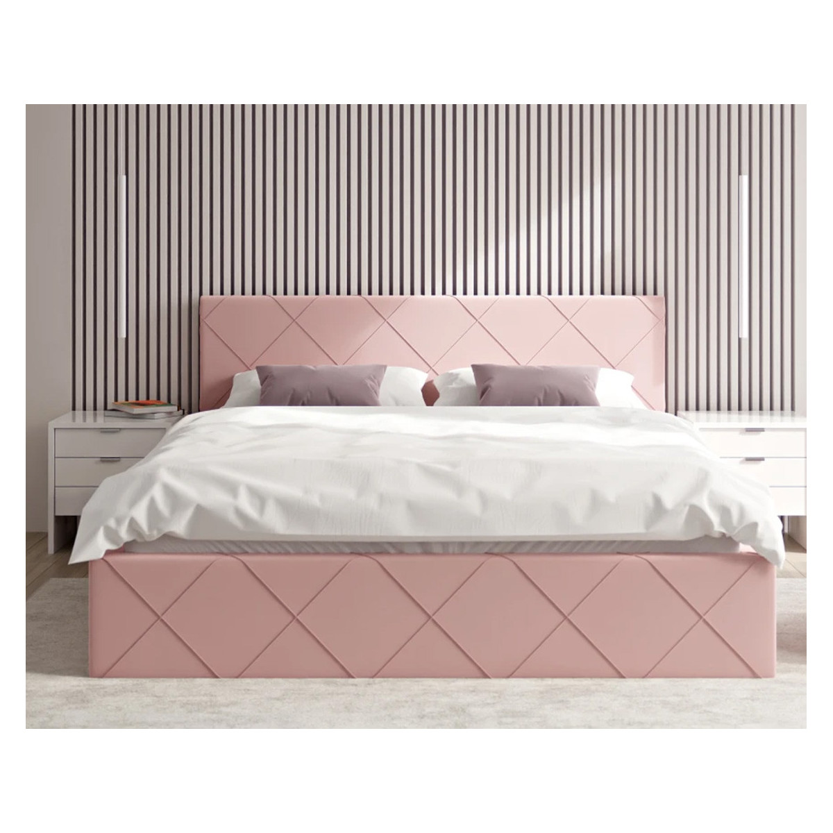 Łóżko tapicerowane CARO FDM podnoszone