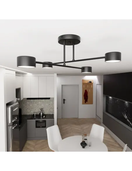 Lampa sufitowa HALO 4 BLACK EMIBIG