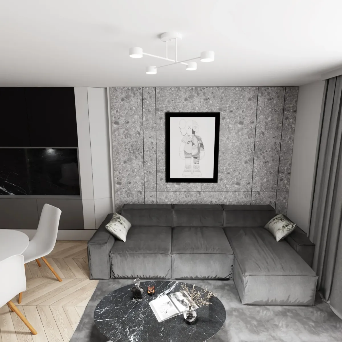 Lampa sufitowa HALO 4 WHITE EMIBIG