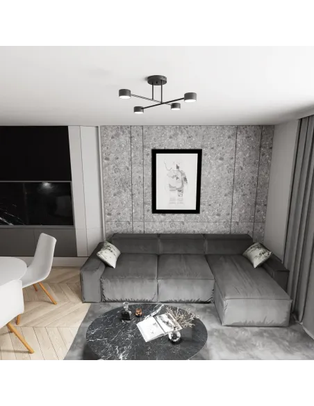 Lampa sufitowa HALO 4 BLACK EMIBIG