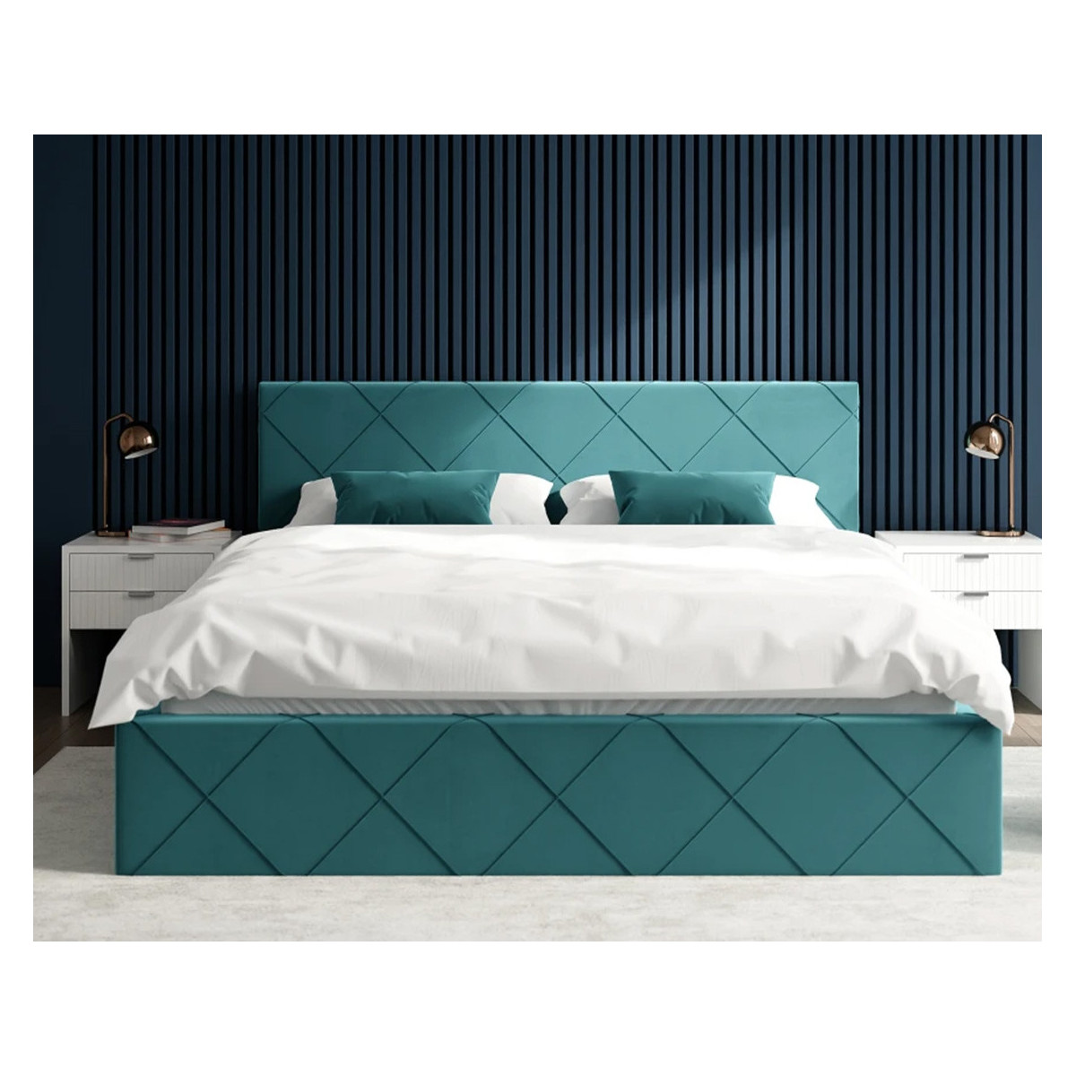 Łóżko tapicerowane CARO FDM podnoszone