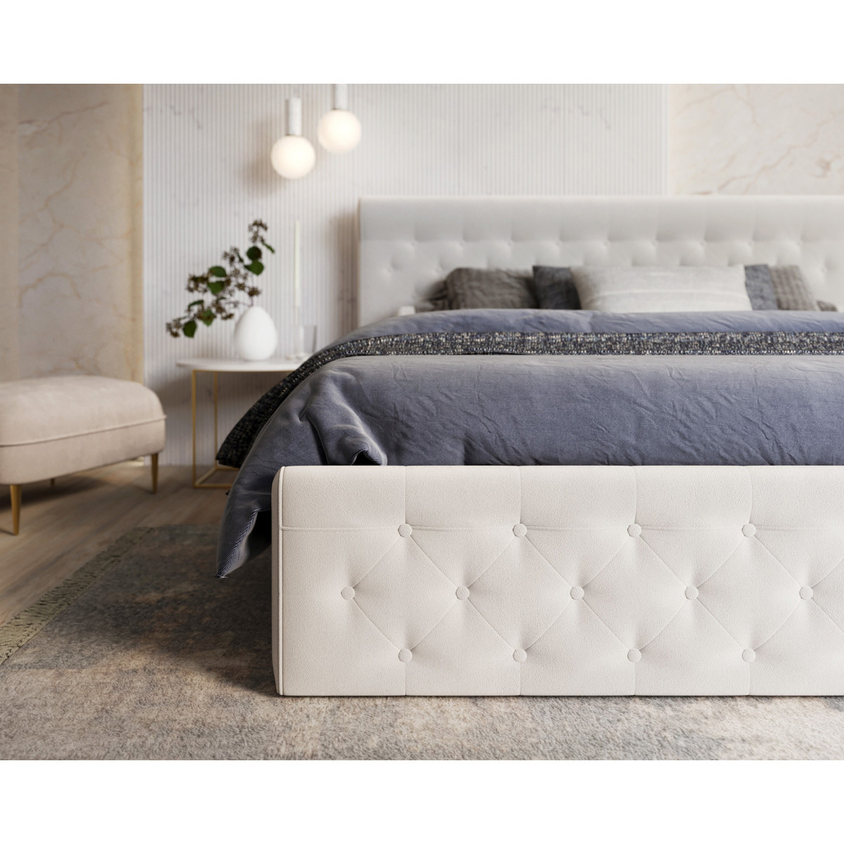 Łóżko tapicerowane CHICAGO FDM podnoszone