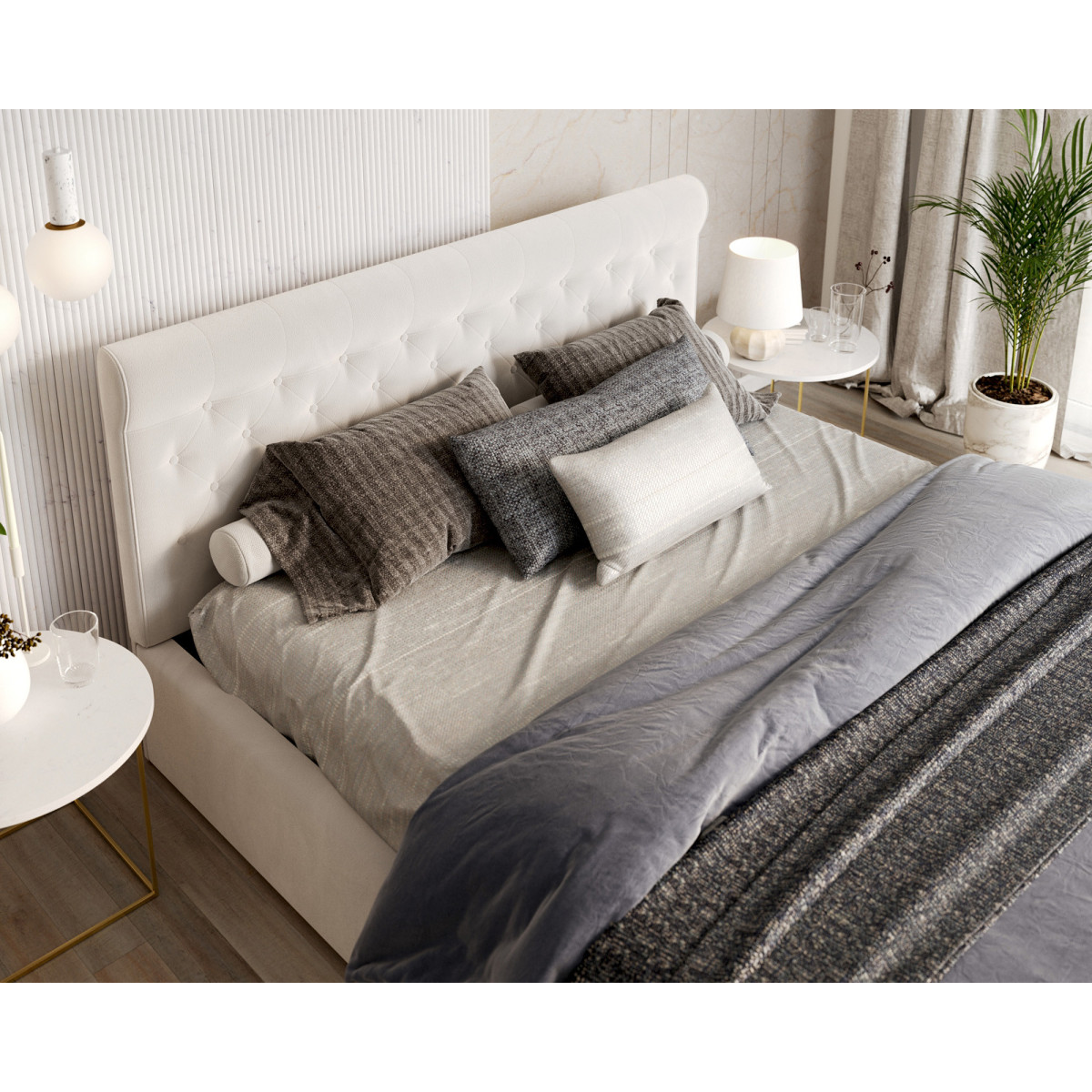 Łóżko tapicerowane CHICAGO FDM podnoszone