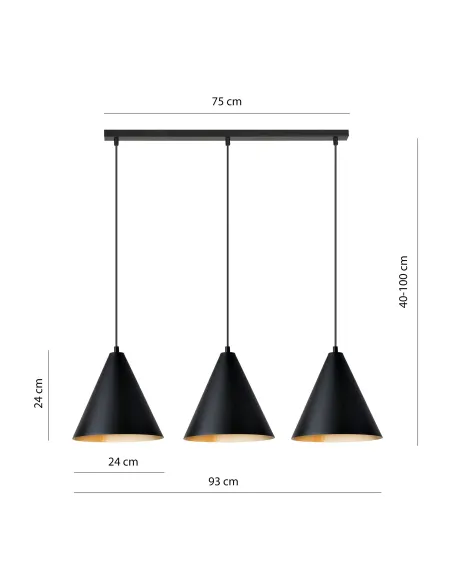 Lampa wisząca REBEL 3 EMIBIG