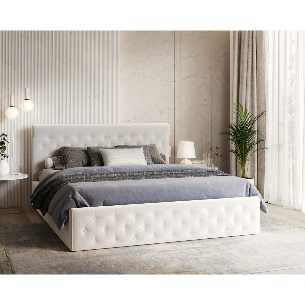 Łóżko tapicerowane CHICAGO FDM podnoszone