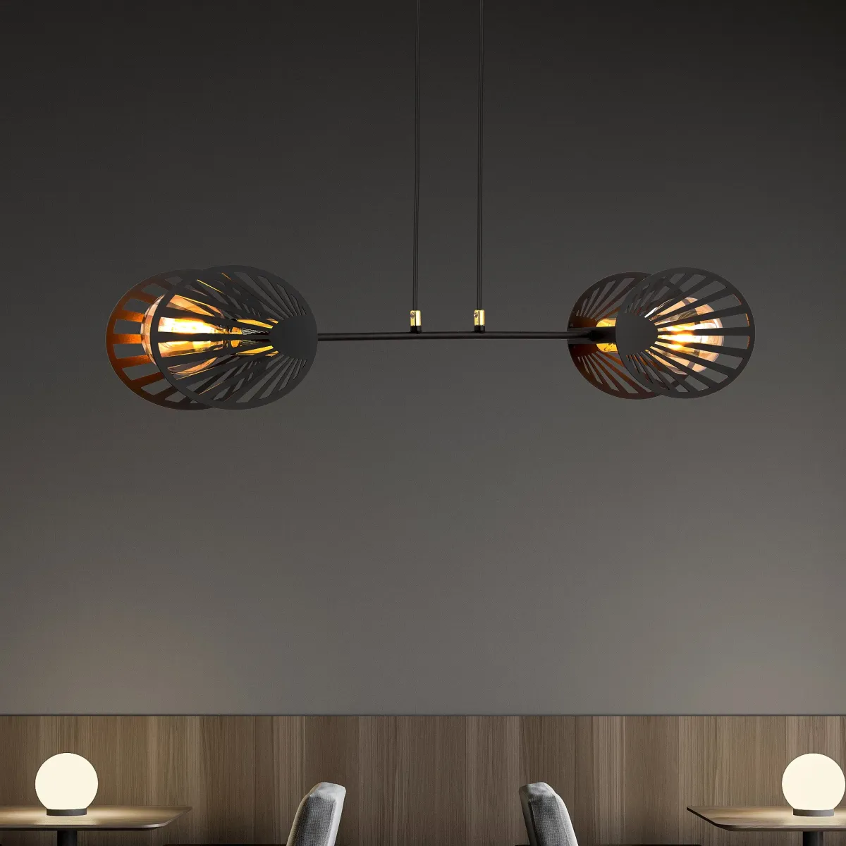 Lampa wisząca PLAYA 2 BLACK EMIBIG