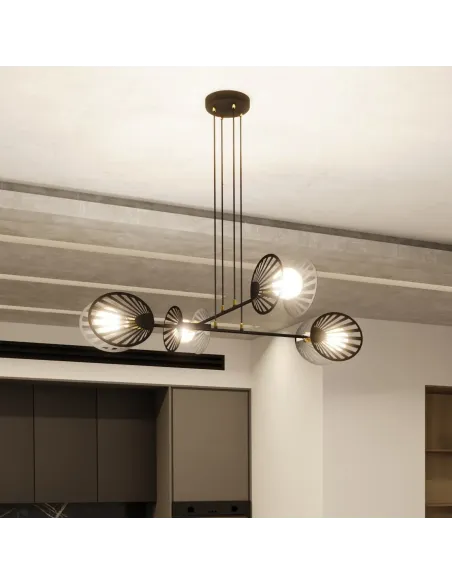 Lampa wisząca PLAYA 4 BLACK EMIBIG