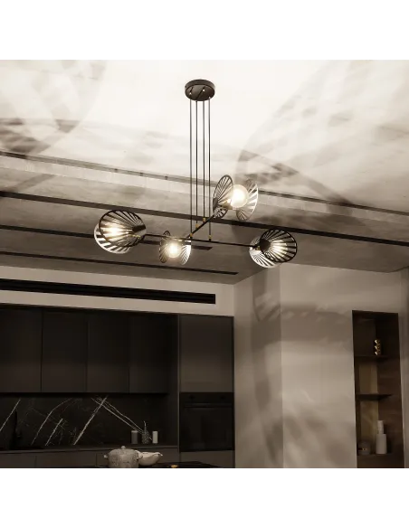 Lampa wisząca PLAYA 4 BLACK EMIBIG