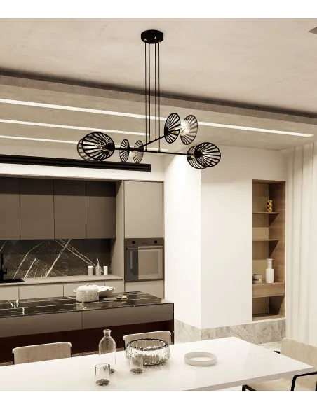 Lampa wisząca PLAYA 4 BLACK EMIBIG