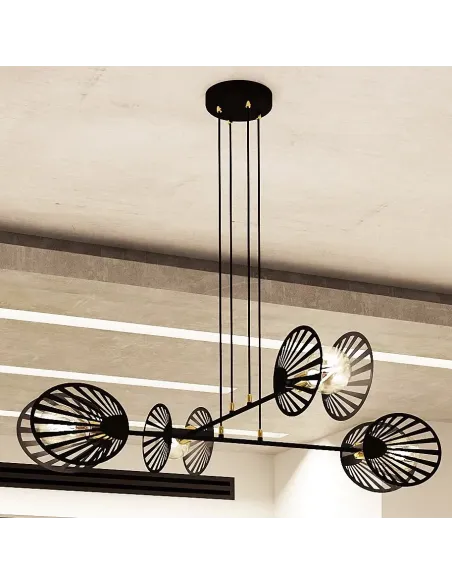 Lampa wisząca PLAYA 4 BLACK EMIBIG