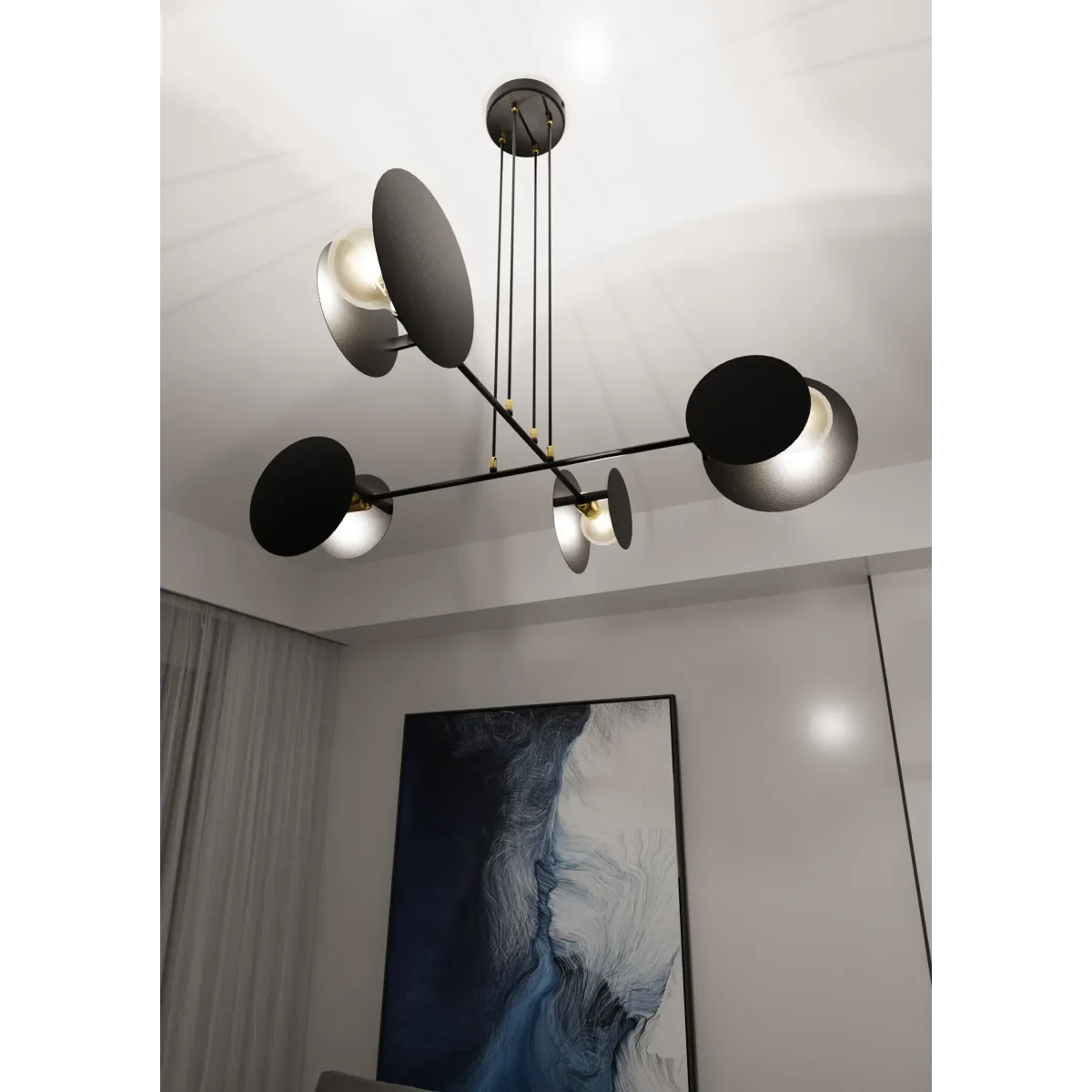 Lampa wisząca IDEA 4 BLACK EMIBIG