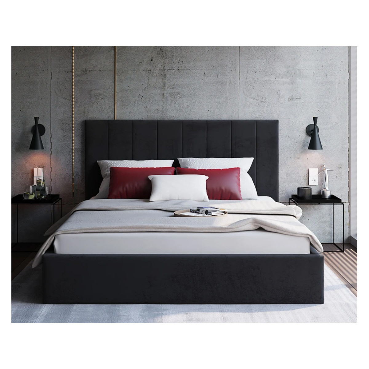 Łóżko tapicerowane COLORADO FDM podnoszone