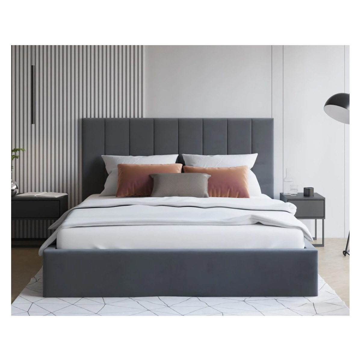 Łóżko tapicerowane COLORADO FDM podnoszone