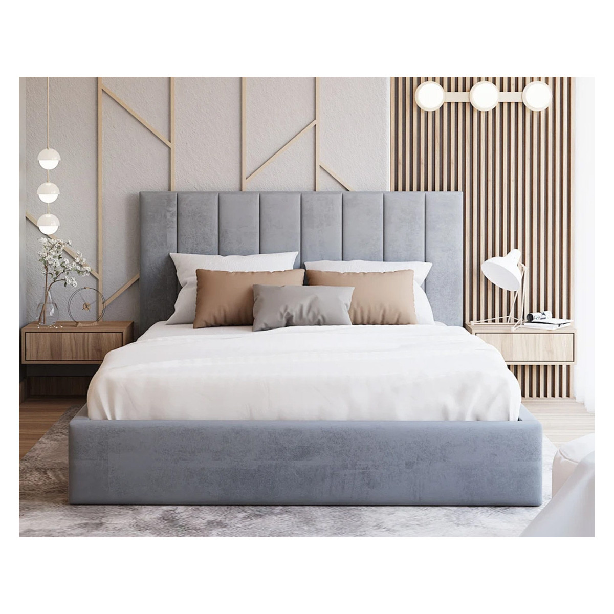 Łóżko tapicerowane COLORADO FDM podnoszone