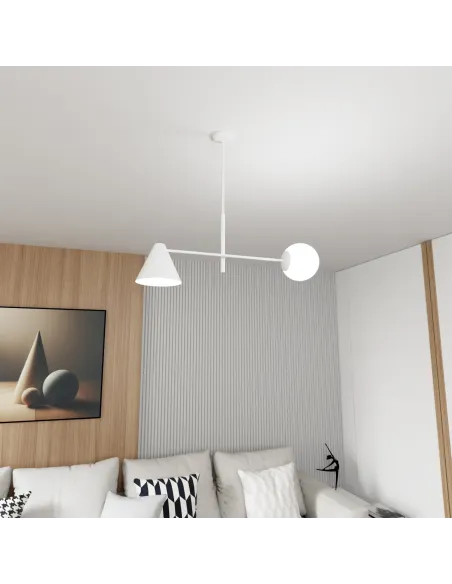 Lampa sufitowa HERMES 2 WHITE EMIBIG