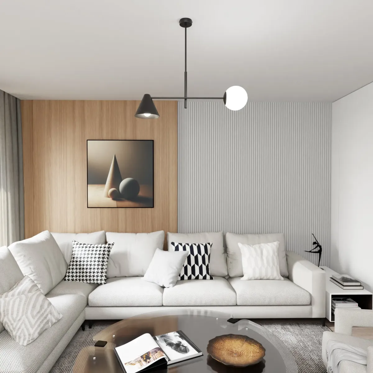 Lampa sufitowa HERMES 2 BLACK EMIBIG