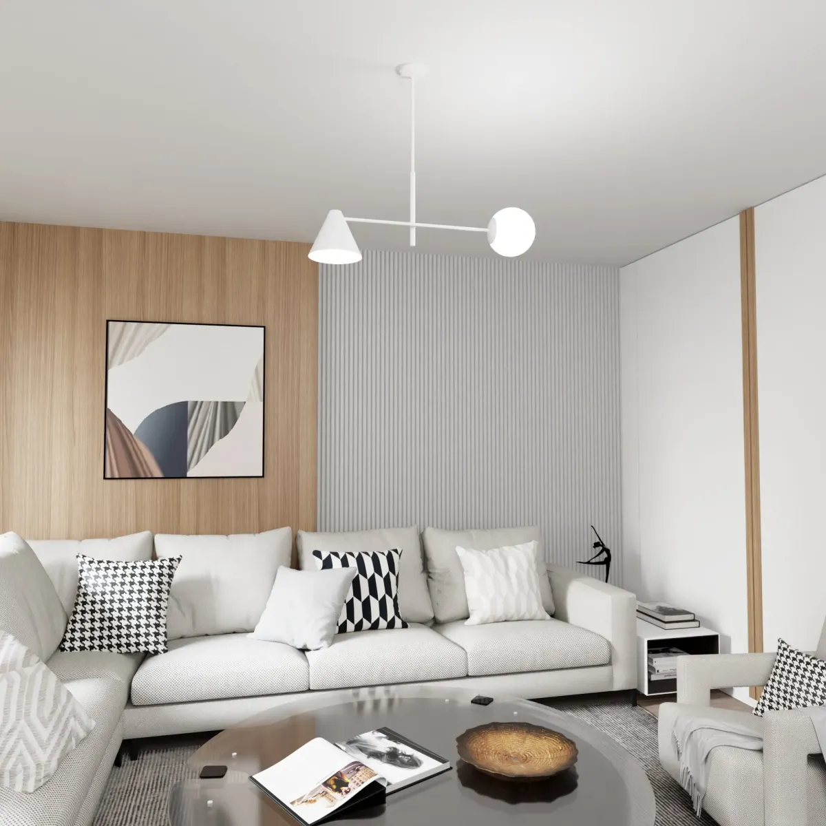 Lampa sufitowa HERMES 2 WHITE EMIBIG