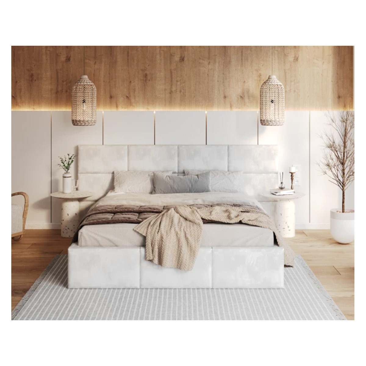 Łóżko tapicerowane DENVER FDM podnoszone