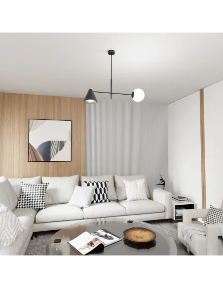 Lampa sufitowa HERMES 2 BLACK EMIBIG