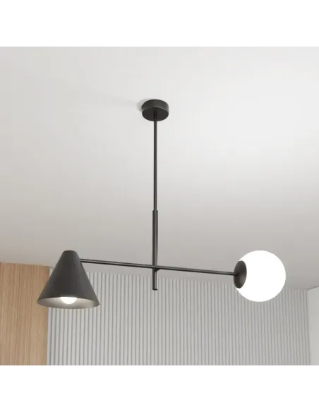 Lampa sufitowa HERMES 2 BLACK EMIBIG