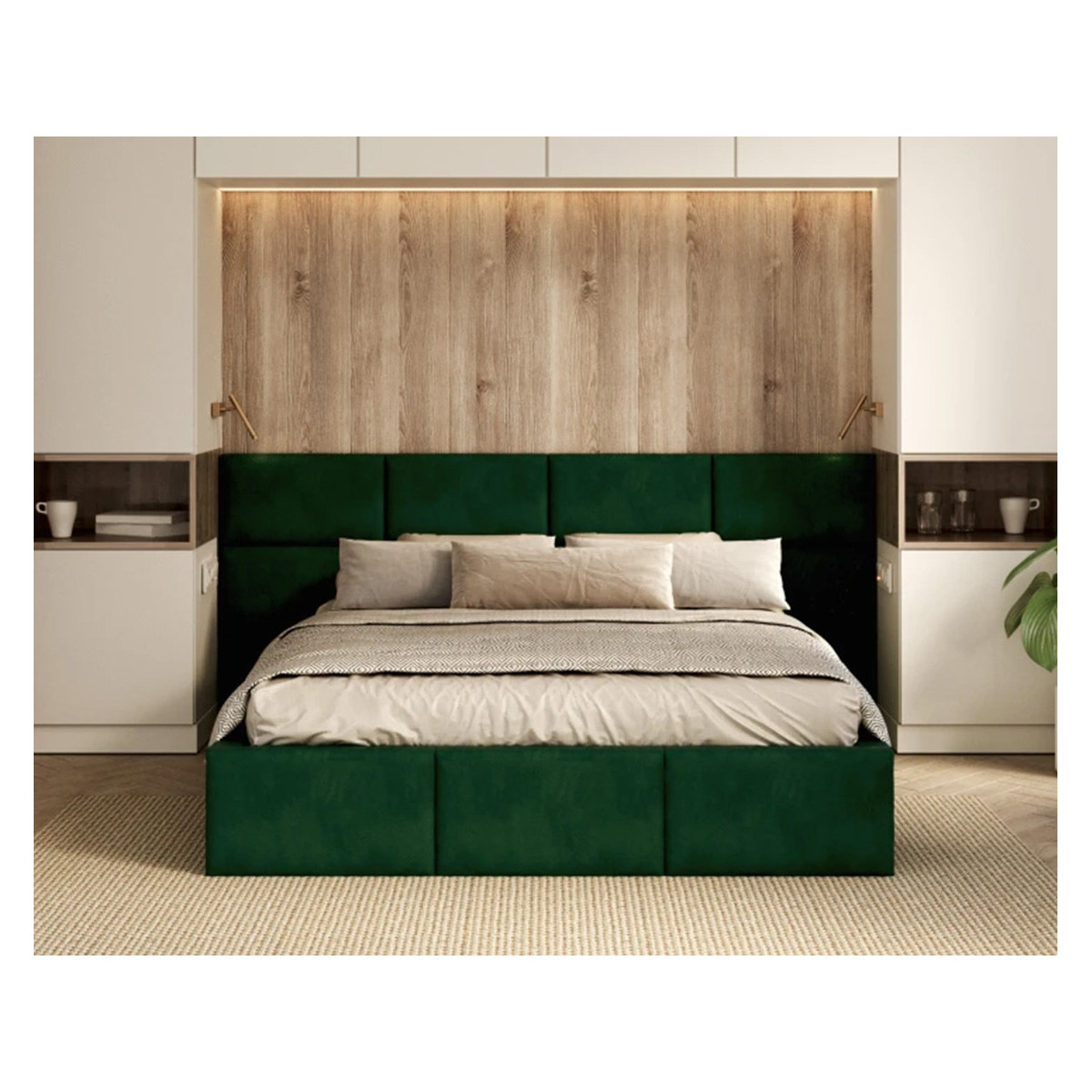 Łóżko tapicerowane DENVER FDM podnoszone