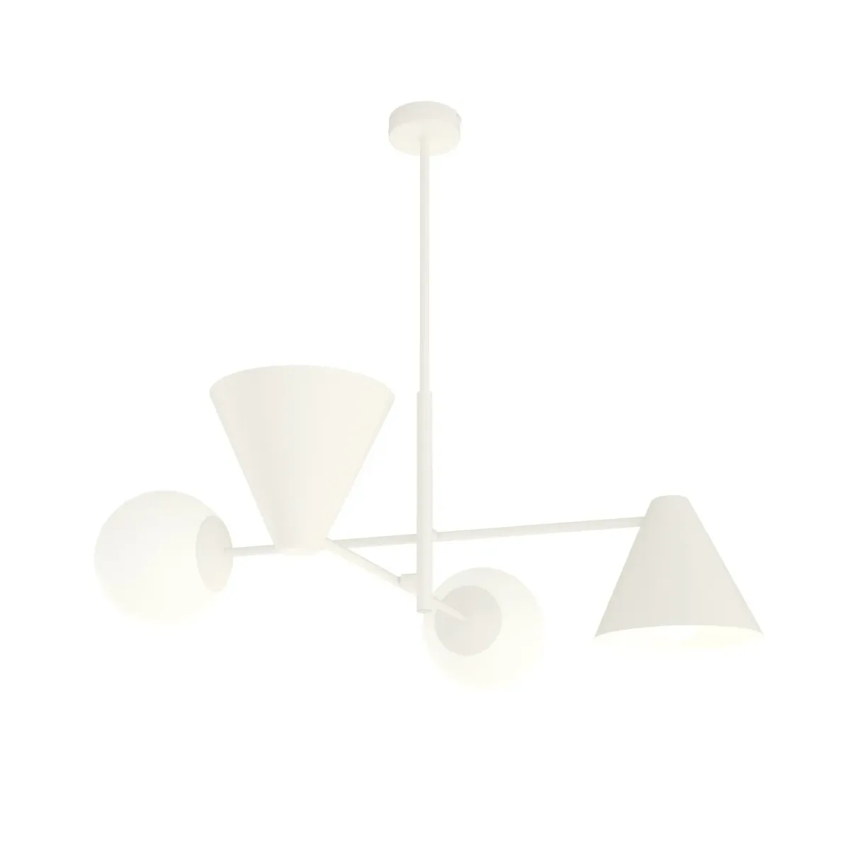 Lampa sufitowa HERMES  4 WHITE EMIBIG