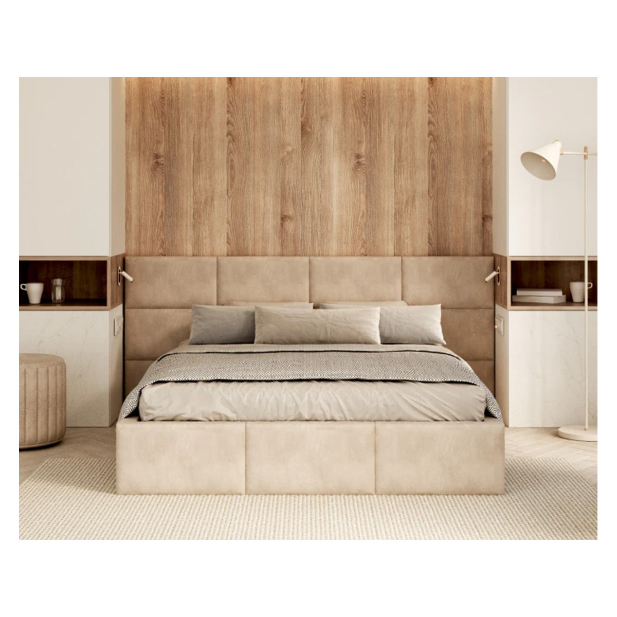 Łóżko tapicerowane DENVER FDM podnoszone