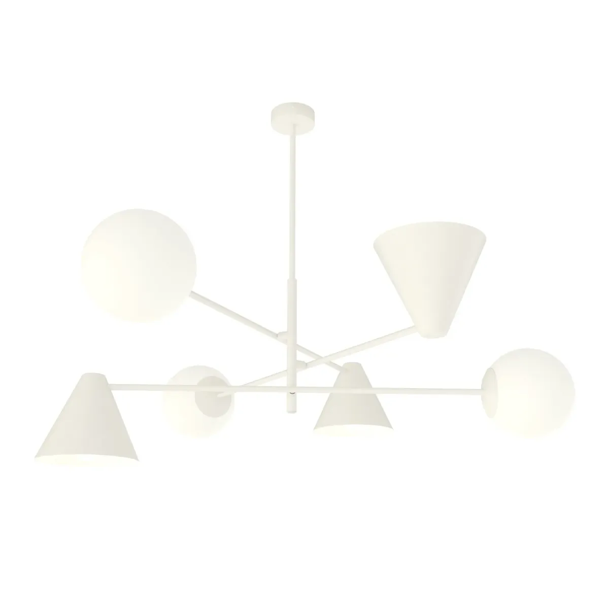 Lampa sufitowa HERMES  6 WHITE EMIBIG