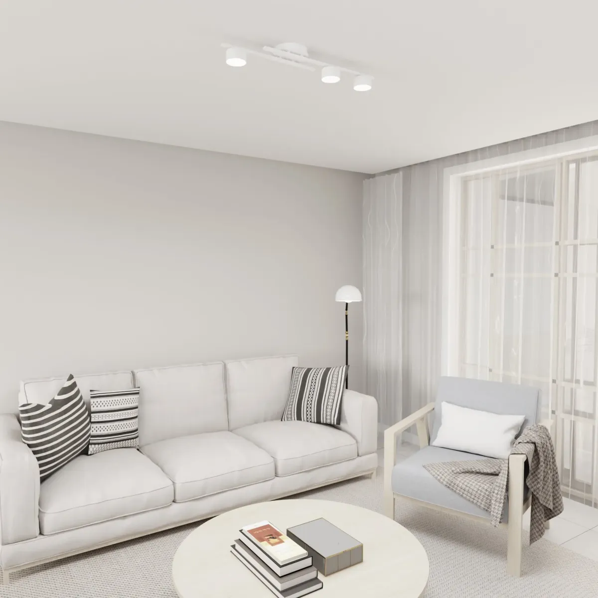 Lampa sufitowa FRAGMENT 3 WHITE EMIBIG