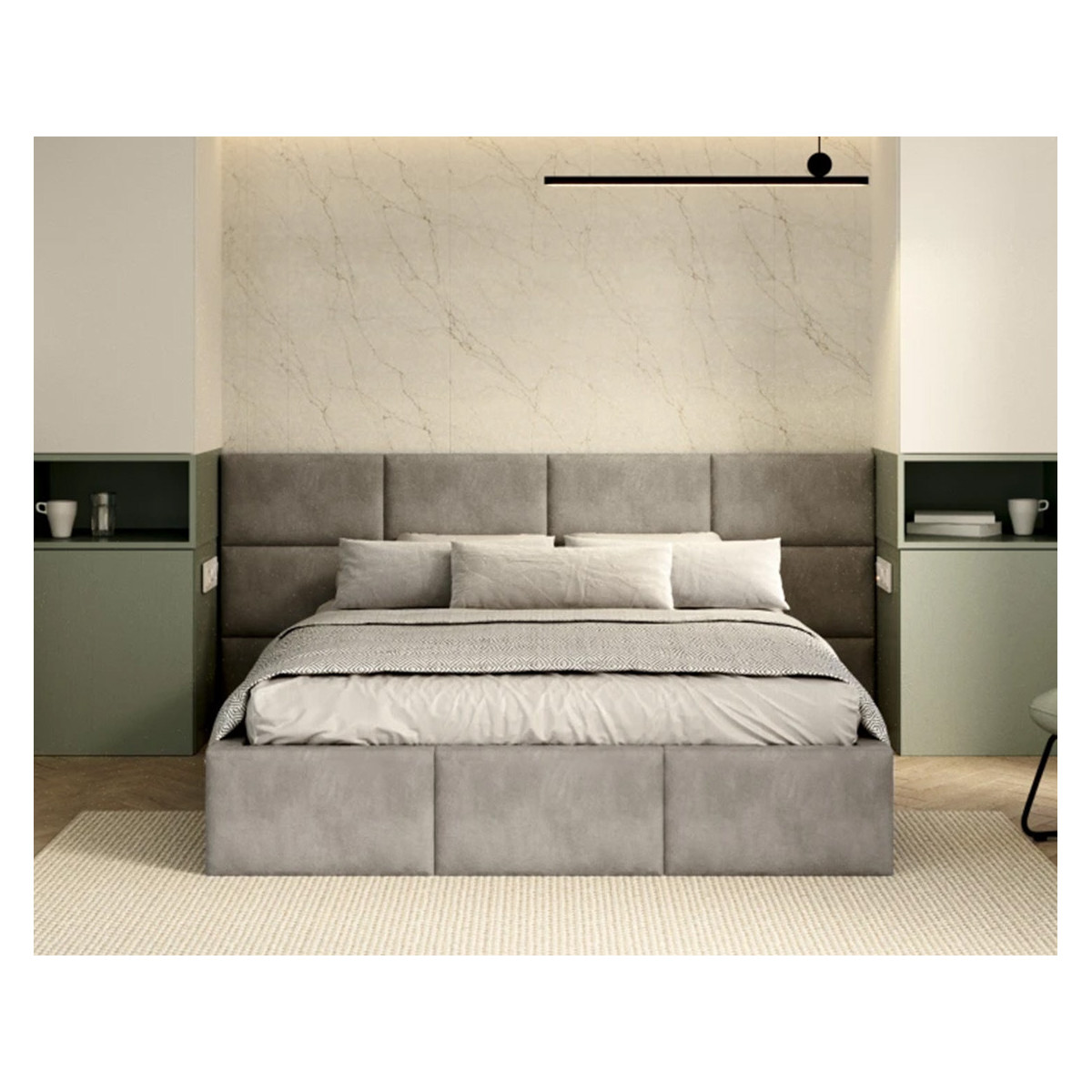 Łóżko tapicerowane DENVER FDM podnoszone