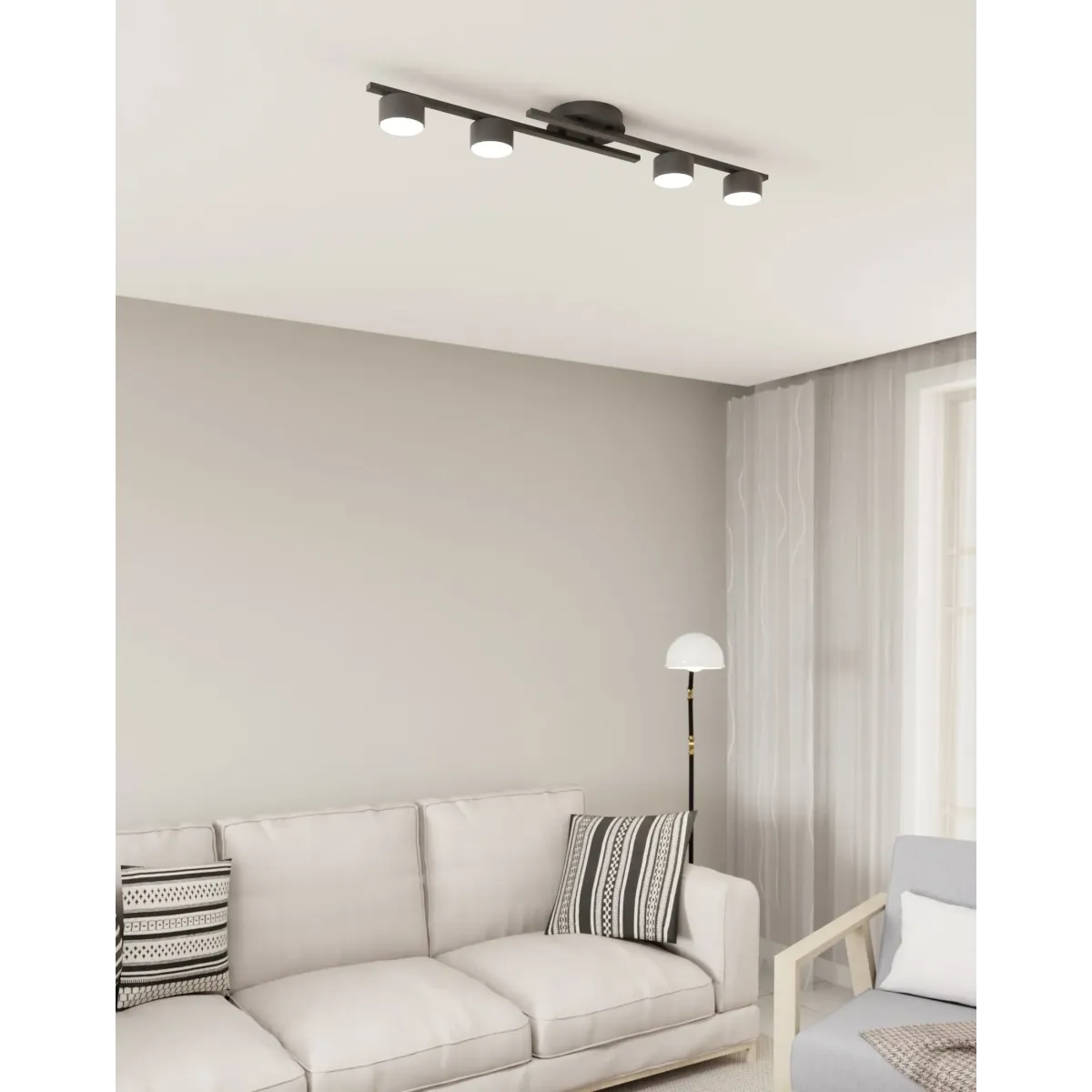 Lampa sufitowa FRAGMENT 4 BLACK EMIBIG