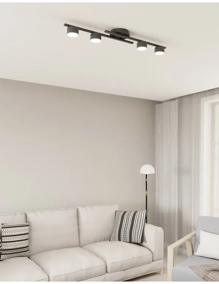 Lampa sufitowa FRAGMENT 4 BLACK EMIBIG