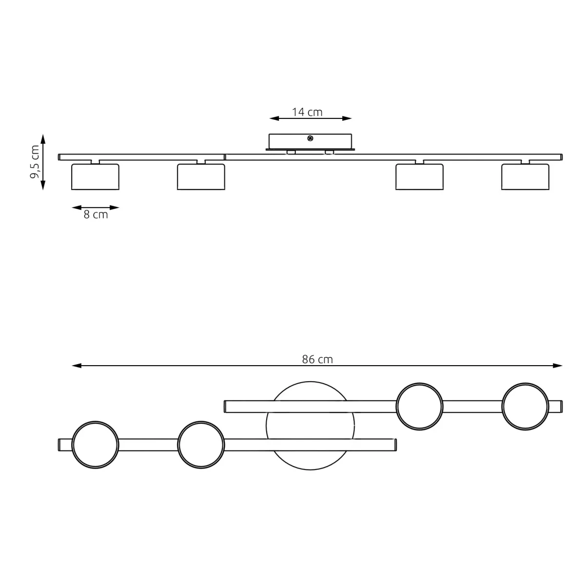 Lampa sufitowa FRAGMENT 4 EMIBIG