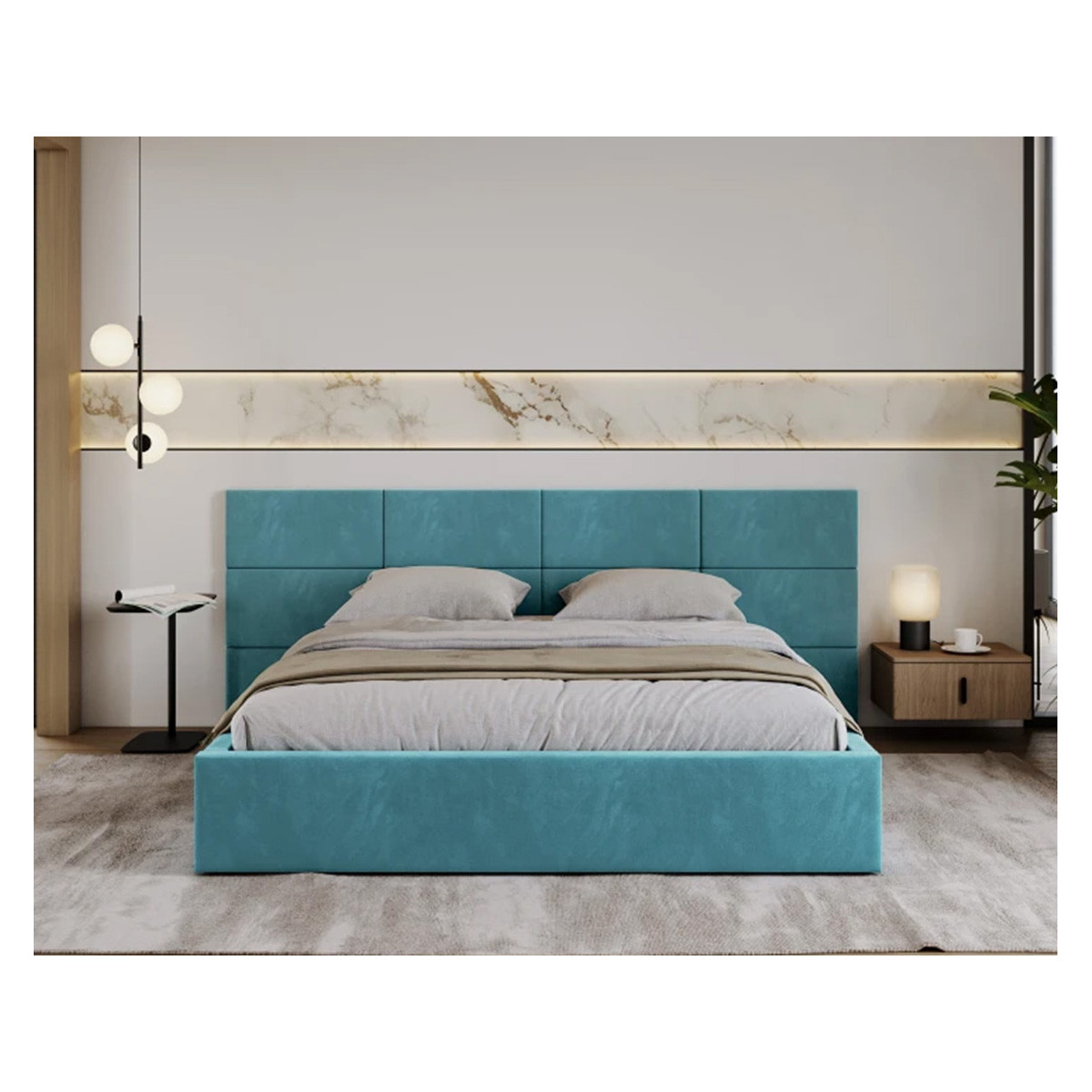 Łóżko tapicerowane DENVER FDM podnoszone