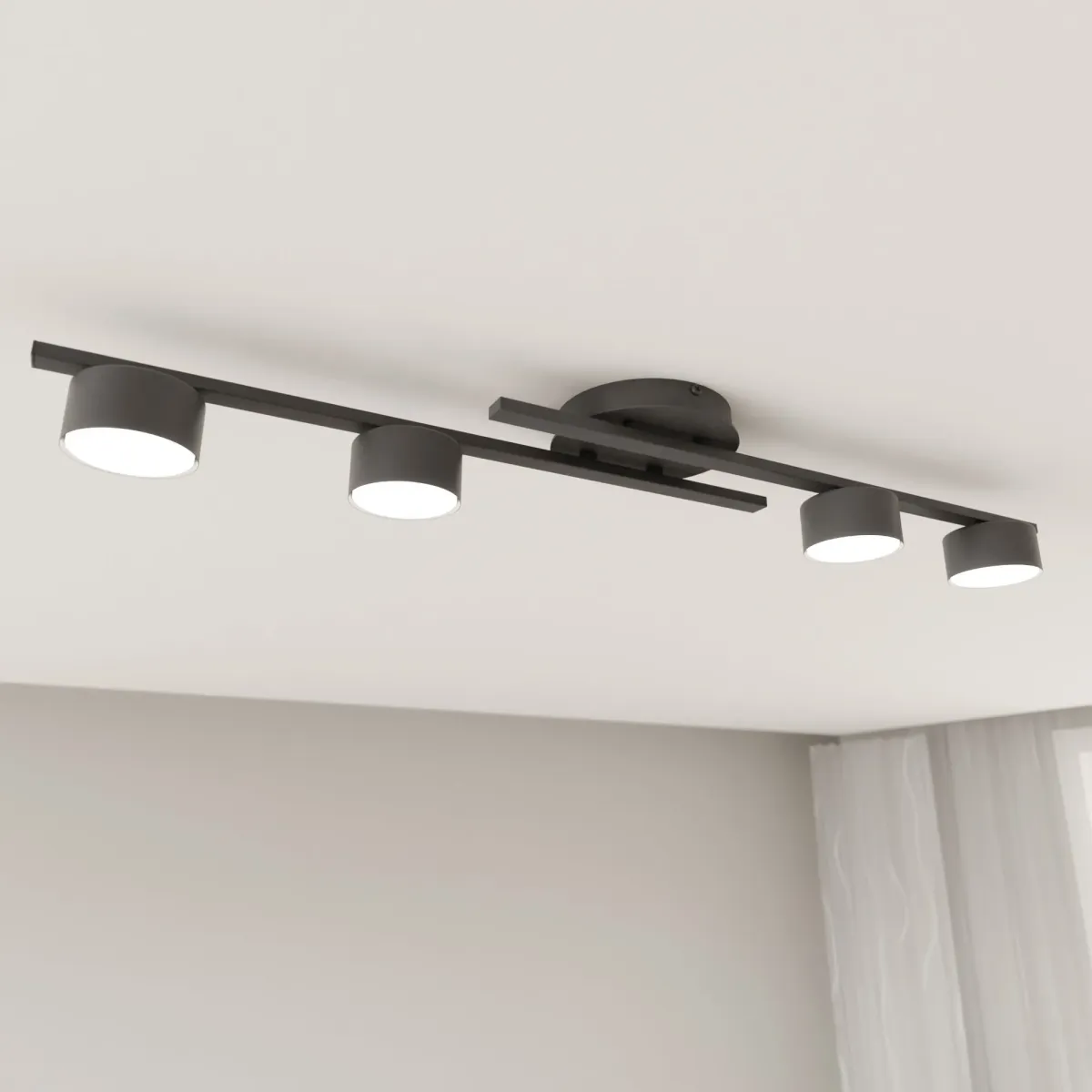 Lampa sufitowa FRAGMENT 4 BLACK EMIBIG