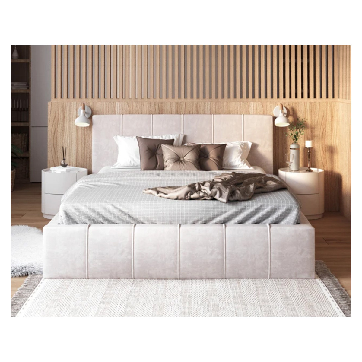 Łóżko tapicerowane FLORIDA FDM podnoszone