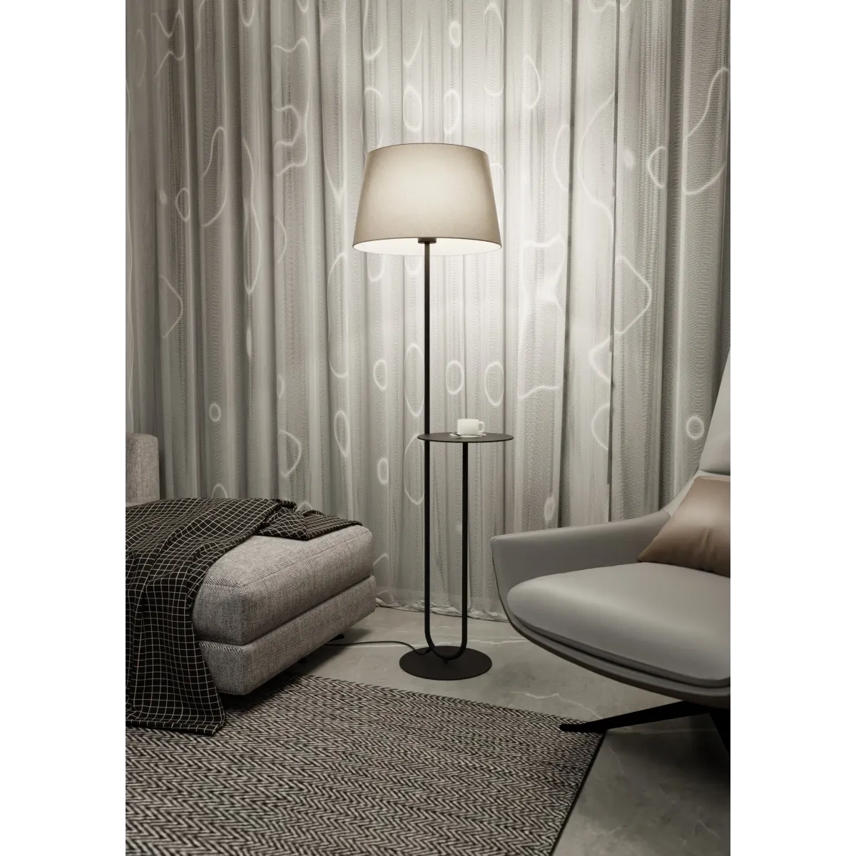 Lampa podłogowa HOTEL LP1 BEIGE EMIBIG