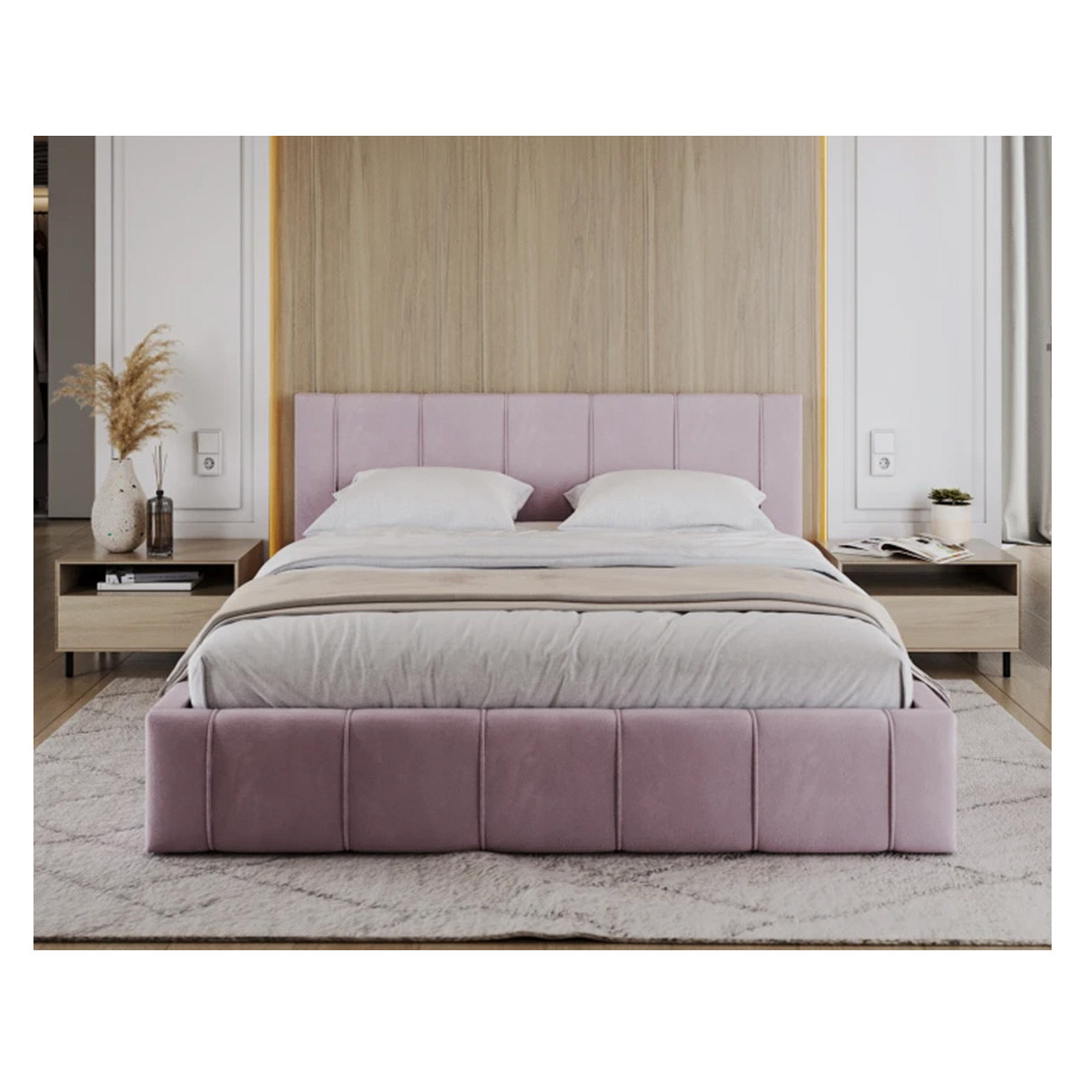 Łóżko tapicerowane FLORIDA FDM podnoszone