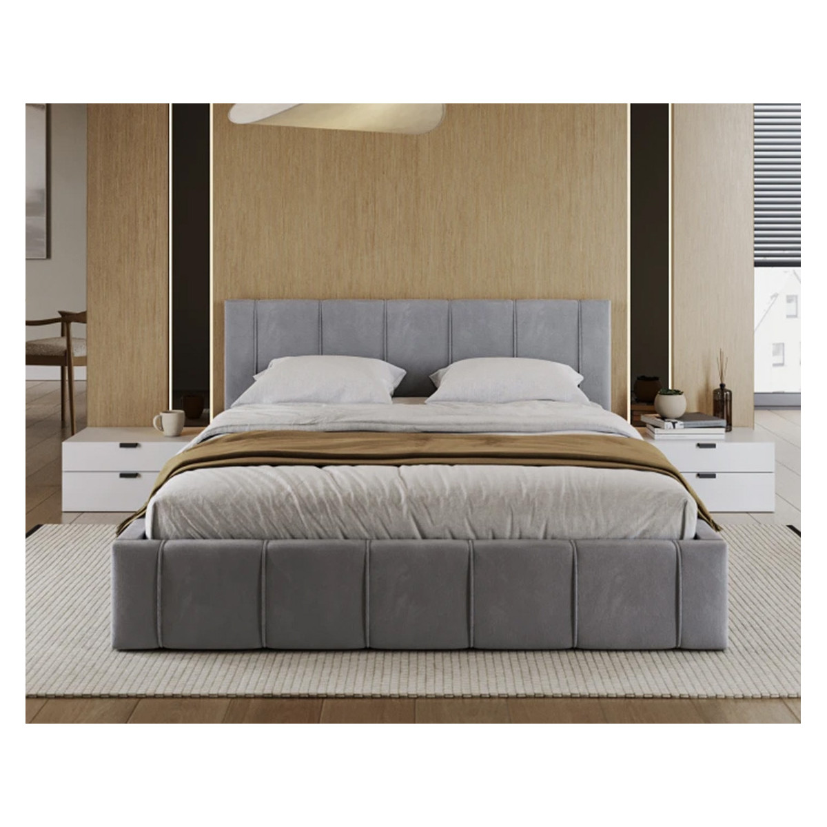 Łóżko tapicerowane FLORIDA FDM podnoszone