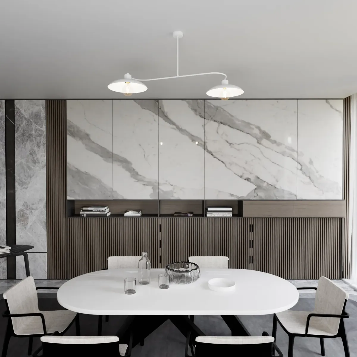 Lampa sufitowa FOSTER 2 WHITE EMIBIG