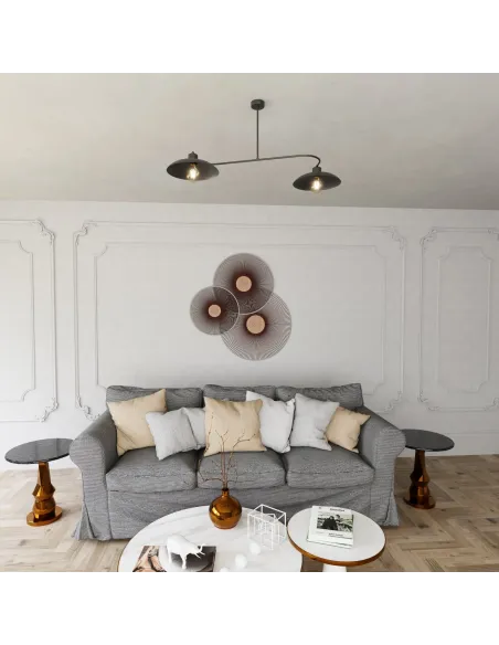 Lampa sufitowa FOSTER 2 BLACK EMIBIG