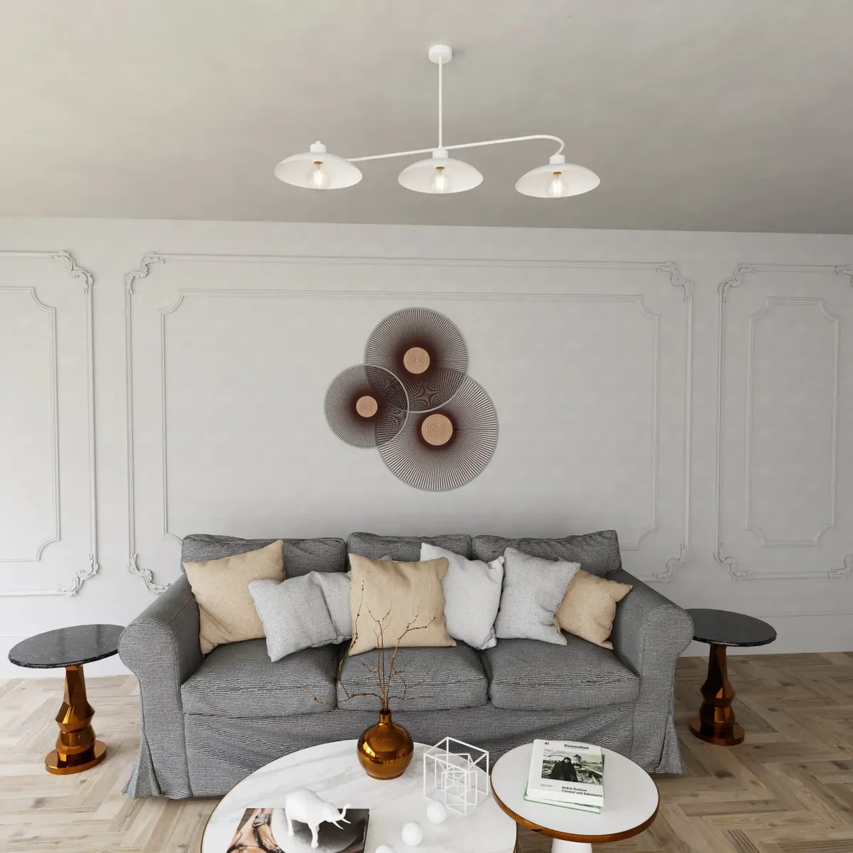 Lampa sufitowa FOSTER 3 WHITE EMIBIG