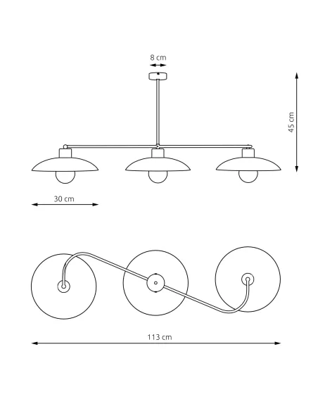 Lampa sufitowa FOSTER 3 EMIBIG