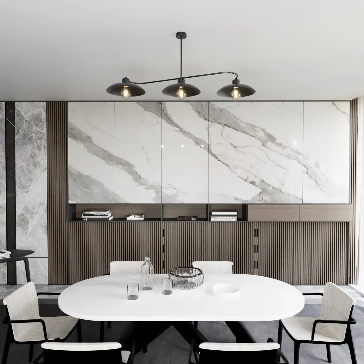 Lampa sufitowa FOSTER 3 BLACK EMIBIG