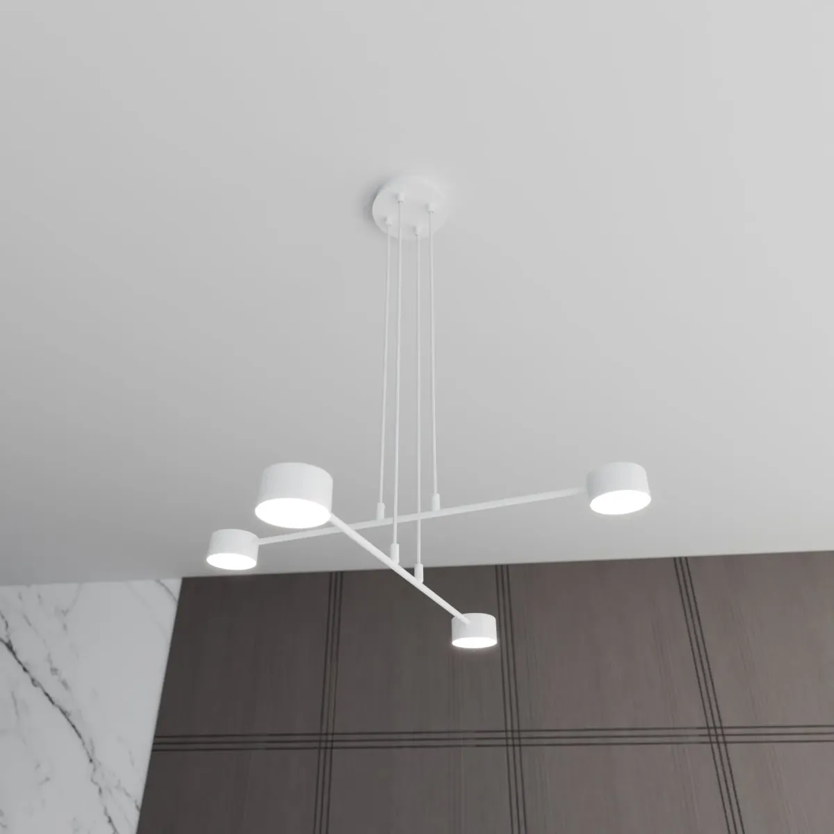 Lampa wisząca MODUS 4 WHITE EMIBIG