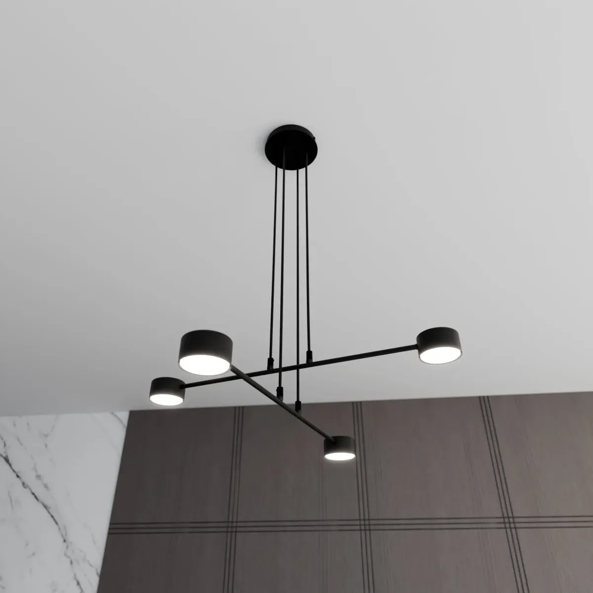 Lampa wisząca MODUS 4 BLACK EMIBIG