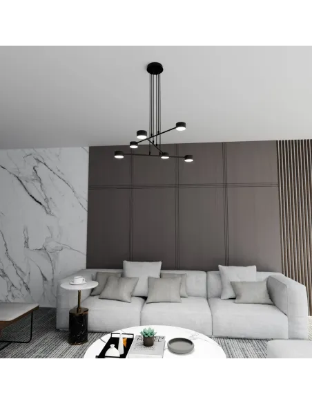 Lampa wisząca MODUS 6 BLACK EMIBIG