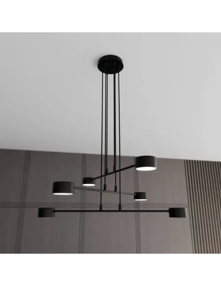 Lampa wisząca MODUS 6 BLACK EMIBIG